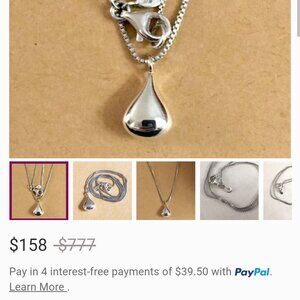 SILPADA Teardrop Pendant Necklace N1470